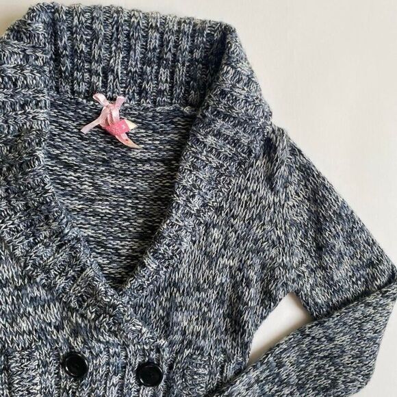 Y2K blue cropped cardigan - Picture 3 of 7